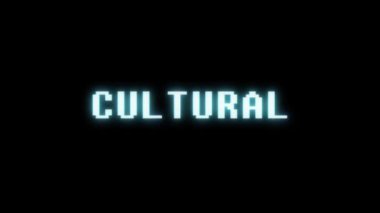Retro video oyunu kültürel kelime metin bilgisayar tv arıza parazit gürültü ekran animasyon sorunsuz döngü yeni kalite evrensel vintage hareket dinamik animasyonlu arka plan renkli neşeli video m