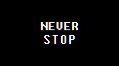 Retro video oyunu kelime metin bilgisayar tv arıza müdahale durmadan gürültü ekran animasyon sorunsuz döngü yeni kalite evrensel vintage hareket dinamik animasyonlu arka plan renkli neşeli video m