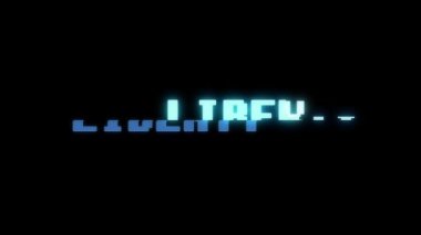 Retro videogame özgürlük kelime metin bilgisayar tv arıza parazit gürültü ekran animasyon sorunsuz döngü yeni kalite evrensel vintage hareket dinamik animasyonlu arka plan renkli neşeli video m