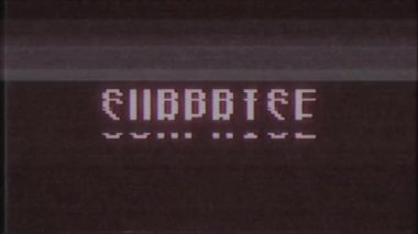 Retro videogame sürpriz kelime metin bilgisayar tv arıza parazit gürültü ekran animasyon sorunsuz döngü yeni kalite evrensel vintage hareket dinamik animasyonlu arka plan renkli neşeli video m
