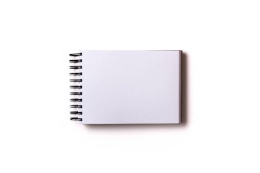 Beyaz kağıt ile izole sketchbook