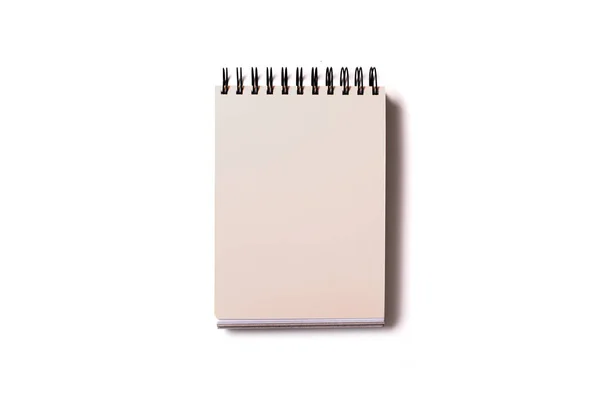 İzole defter ile sarı kağıt