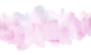 Soyut el boyası pembe suluboya kağıt dokusu tasarımınız, kartınız, duvar kağıdınız ve etiketiniz için izole edilmiş arka plan. Metin tasarımı için soyut fırça boyası mor parlak renk grunge illüstrasyon elementi, yazdırma