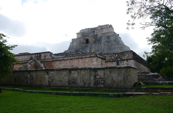 Uxmal Μάγια ερείπια Pyramide πολιτισμού Μεξικού Yucatan — Φωτογραφία Αρχείου