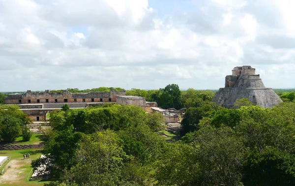 Uxmal Μάγια ερείπια Pyramide πολιτισμού Μεξικού Yucatan — Φωτογραφία Αρχείου