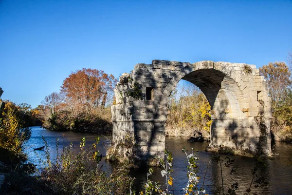 Pont Ambrussum Sur Francia — Foto de Stock