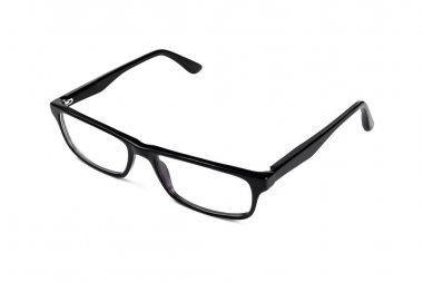 Klasik siyah gözlükleri beyaz izole arıyorsunuz