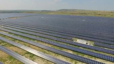 Hava atış güneş panelleri - güneş enerjisi Santrali.