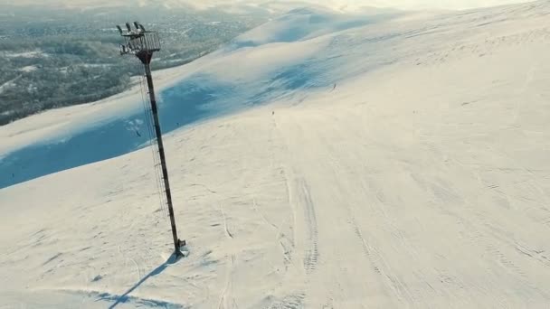 Lot w snowboardziści. — Wideo stockowe