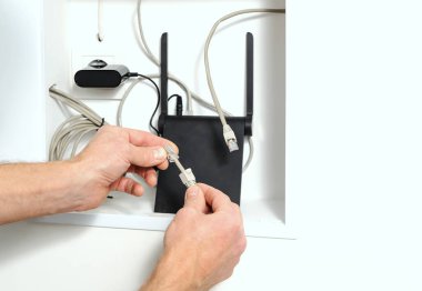 Kablosuz yönlendirici Internet'e bağlanma.
