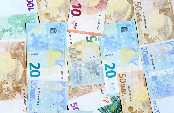 Euro banknotes values . — Stock Photo, Image