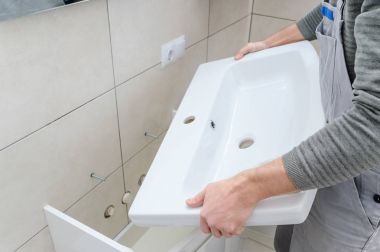 Yükleme banyo lavabo.