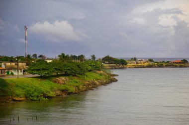 Havana, Küba'da Deniz Manzaralı, panoramik