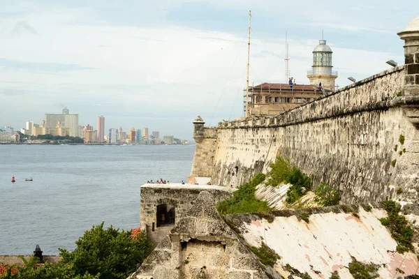 Havana, Cuba com vista mar, panorâmica — Fotografia de Stock