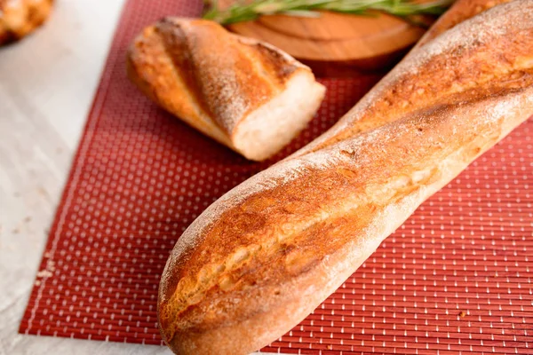 Fresh bread on the table — Stock Photo, Image