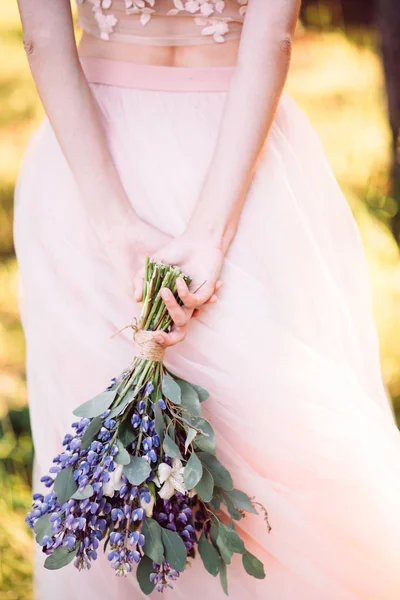 Ramo de lupinos de boda — Foto de Stock