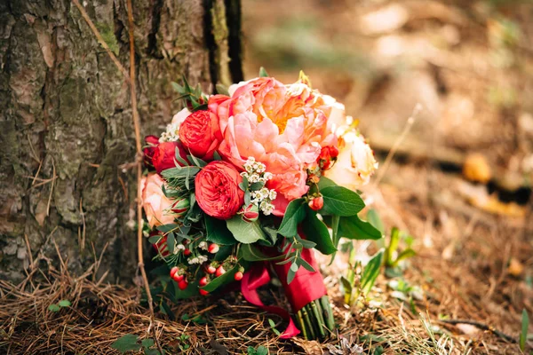 Bouquet Orange Roses — Stock Photo, Image