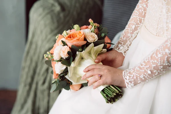 Buquê Rosas Laranja — Fotografia de Stock