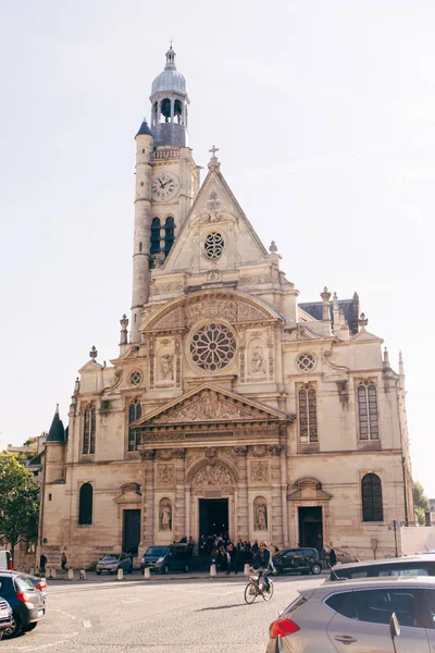 Stephen Kerk Van Berg Het Frans Eglise Saint Étienne Mont — Stockfoto