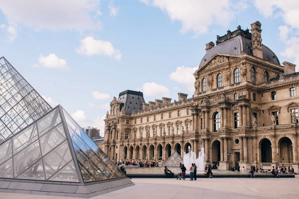 Louvre París Francia Principal Atracción — Foto de Stock