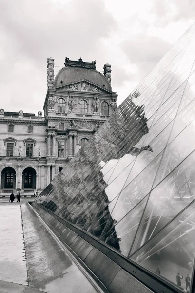 Louvre Parigi Francia Principale Attrazione — Foto Stock