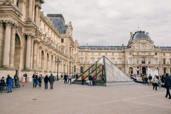 Louvre París Francia Principal Atracción — Foto de Stock