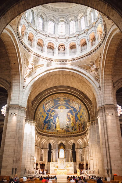 Interior Basílica Sacro Coeur Montmartre Paris França — Fotografia de Stock