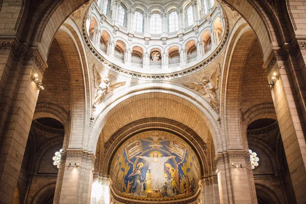 Interior Basílica Sacro Coeur Montmartre Paris França — Fotografia de Stock