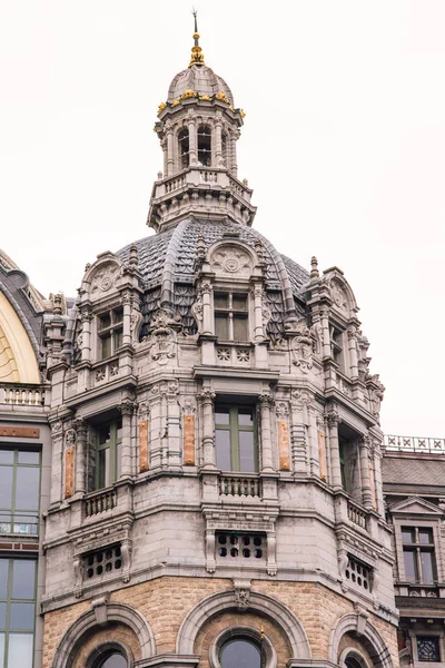 Restaurato Ade Della Famosa Stazione Ferroviaria Centrale Anversa Belgio — Foto Stock