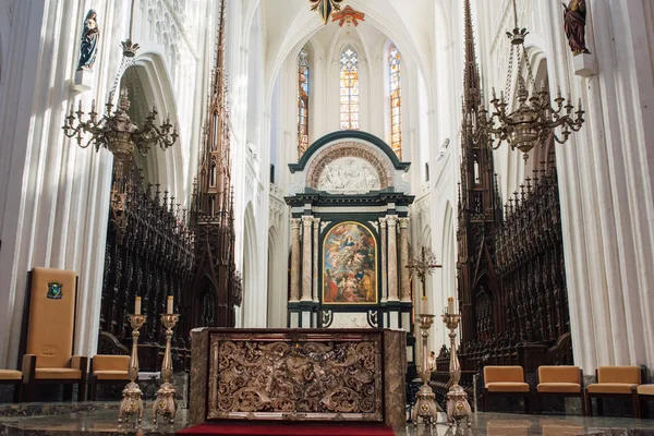 Catedral Nossa Senhora Interior Antuérpia Bélgica — Fotografia de Stock