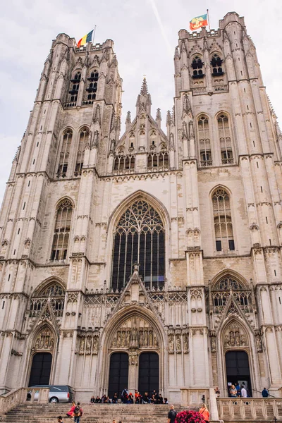 Agosto 2013 Catedral San Miguel Gúdula Bruselas Países Bajos — Foto de Stock