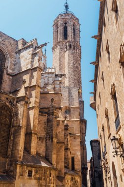 Kutsal Haç Katedrali ve Aziz Eulalia. Katedral 13. yüzyıldan 15. yüzyıla kadar Barselona, Katalonya ve İspanya 'nın Gotik semtlerinde Gotik tarzda inşa edilmiştir..