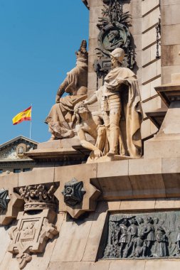 Barselona 'daki Kolomb Anıtı, İspanya, Katalonya