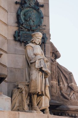 Barselona 'daki Kolomb Anıtı, İspanya, Katalonya