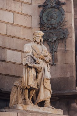 Barselona 'daki Kolomb Anıtı, İspanya, Katalonya