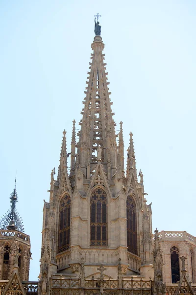 Cathedral Dedicated Holy Cross Saint Eulalia Patron Saint Barcelona Catalonia — Stock Photo, Image