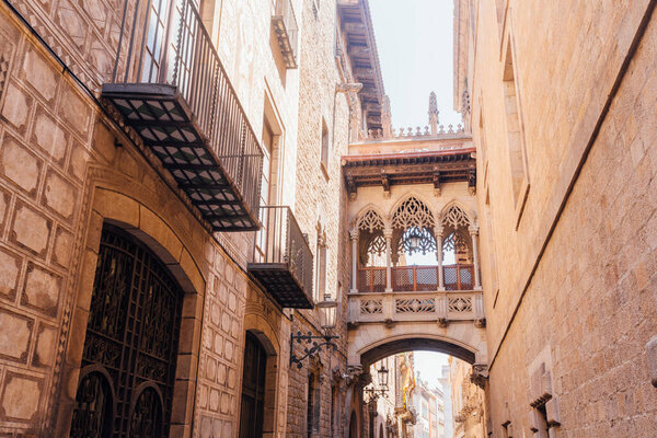 The Gothic quarter of Barcelona, Catalonia, Spain