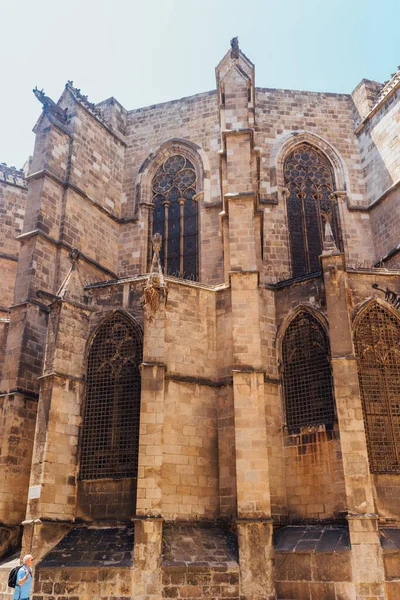 Catedral Santa Cruz Santa Eulalia Catedral Fue Construida Estilo Gótico — Foto de Stock