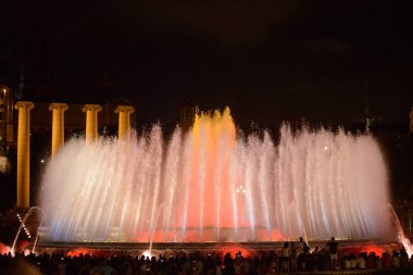 İspanya, Barselona 'daki Montjuic Büyülü Çeşmesi