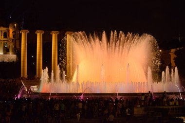 İspanya, Barselona 'daki Montjuic Büyülü Çeşmesi