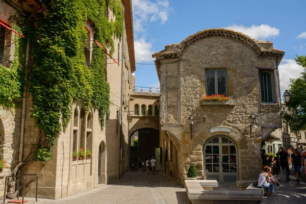 Die Mittelalterliche Festung Der Cite Carcassonne Carcassonne Südfranken Die Festung — Stockfoto