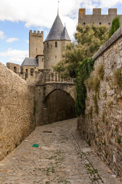 Carcassonne Famoso Castello Della Città Francia — Foto Stock