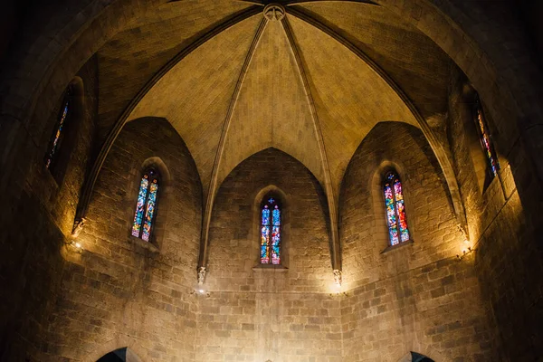 Bóveda Gótica Iglesia San Pedro Figueres Cataluña España — Foto de Stock