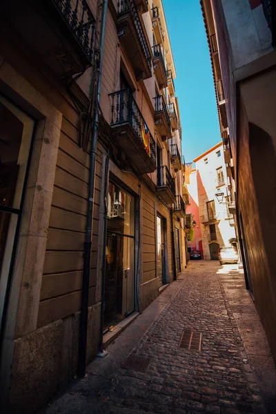 Rua Cidade Velha Girona Catalónia Espanha — Fotografia de Stock