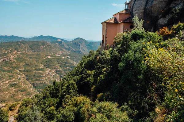 モンセラット山 スペイン カタルーニャ州 サンタ マリアのベネディクト会修道院 — ストック写真