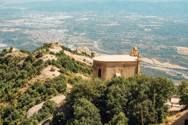 Гора Монсеррат Каталонія Іспанія Бенедиктинський Монастир Санта Марії — стокове фото