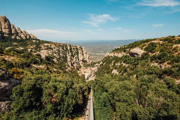 Santa Maria Montserrat Een Benedictijner Abdij Gelegen Berg Barcelona Catalonië — Stockfoto