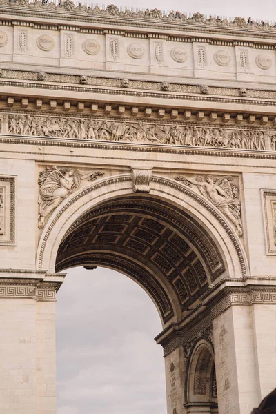 Arc Triomphe 건축적 Charles Gaulle Place Arc Triomphe Letoile 파리에서 — 스톡 사진