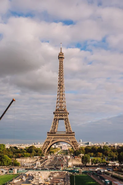 Vista Torre Eiffel París Francia Día Otoño París Francia — Foto de Stock