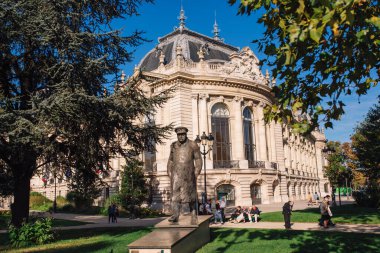 Petit Palais ya da güneşli bir günde Fransa, Paris 'teki Küçük Saray
